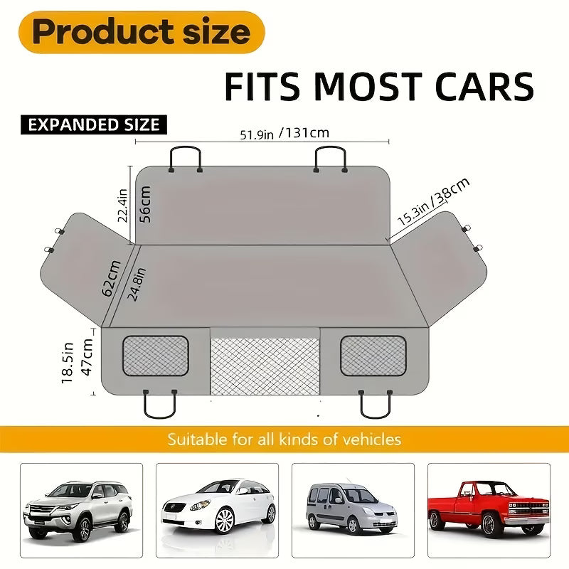 Oz Bargains™ Hard Base Backseat Pet Protector
