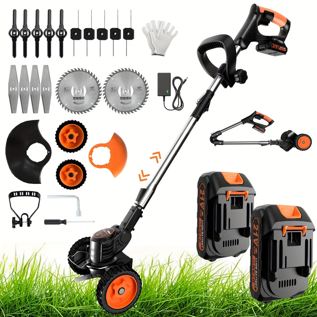 Oz Bargains™ Cordless Electric Grass Trimmer Whipper Snipper