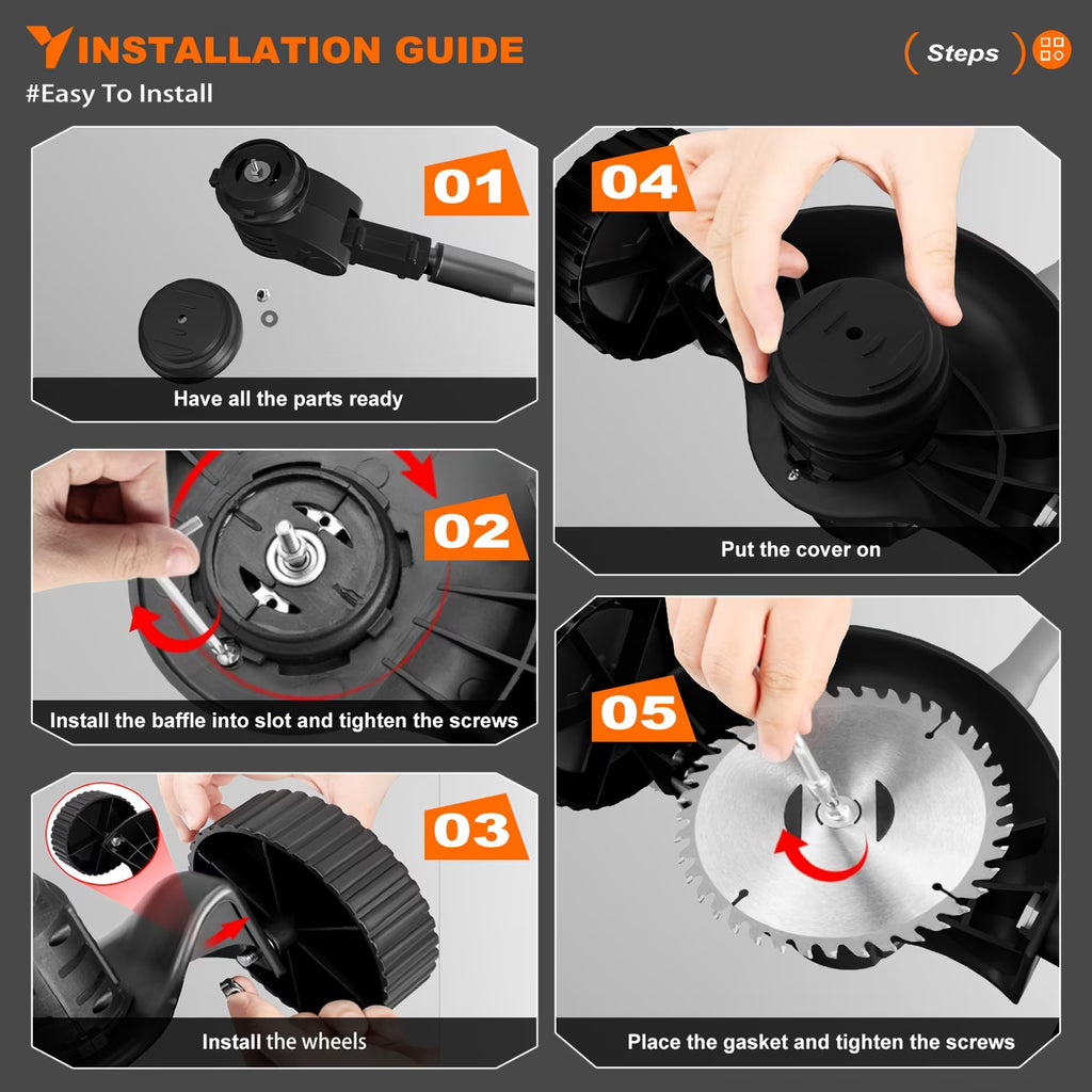 Oz Bargains™ Cordless Electric Grass Trimmer Whipper Snipper