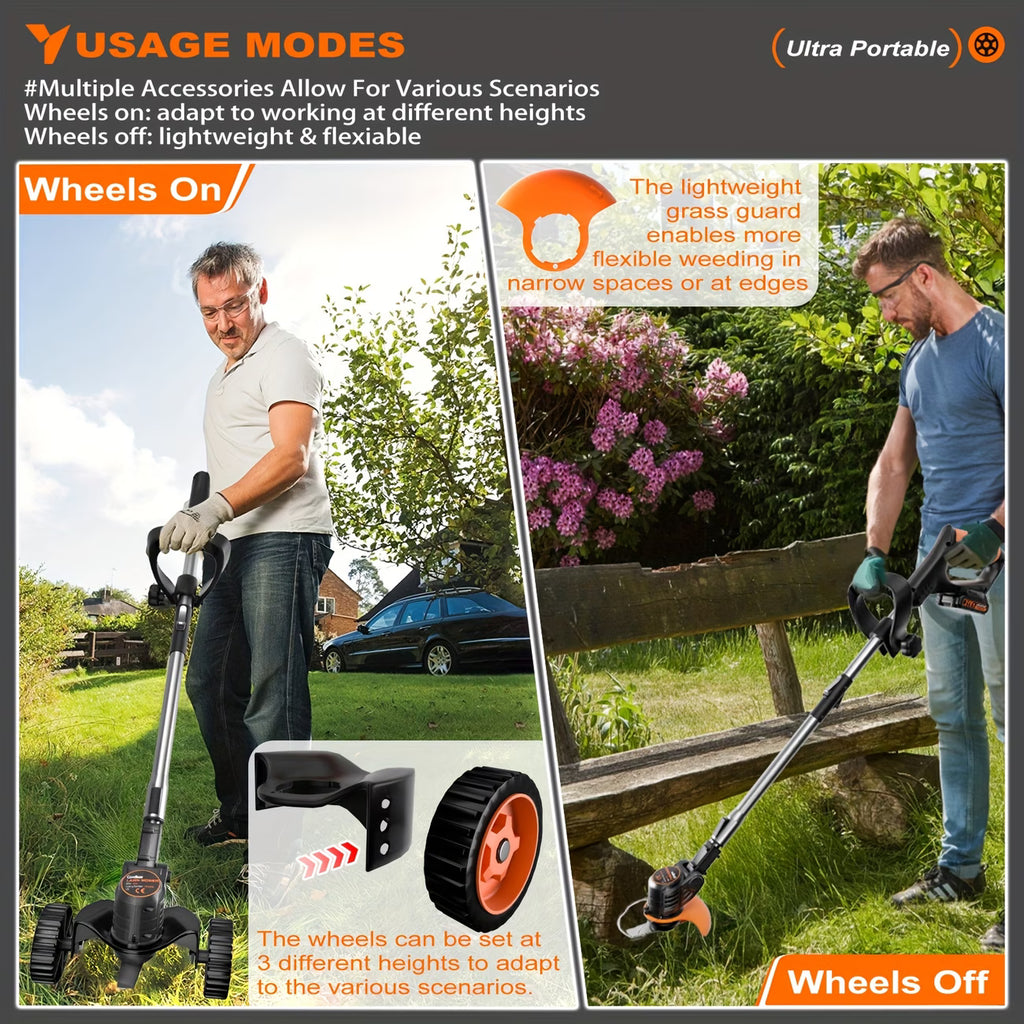 Oz Bargains™ Cordless Electric Grass Trimmer Whipper Snipper