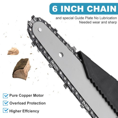 Oz Bargains™ 6 Inch Cordless Chainsaw